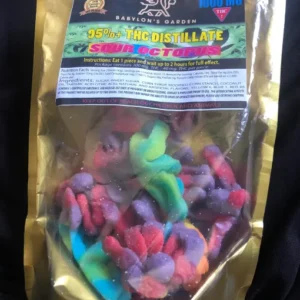 Sour Octopus THC gummies